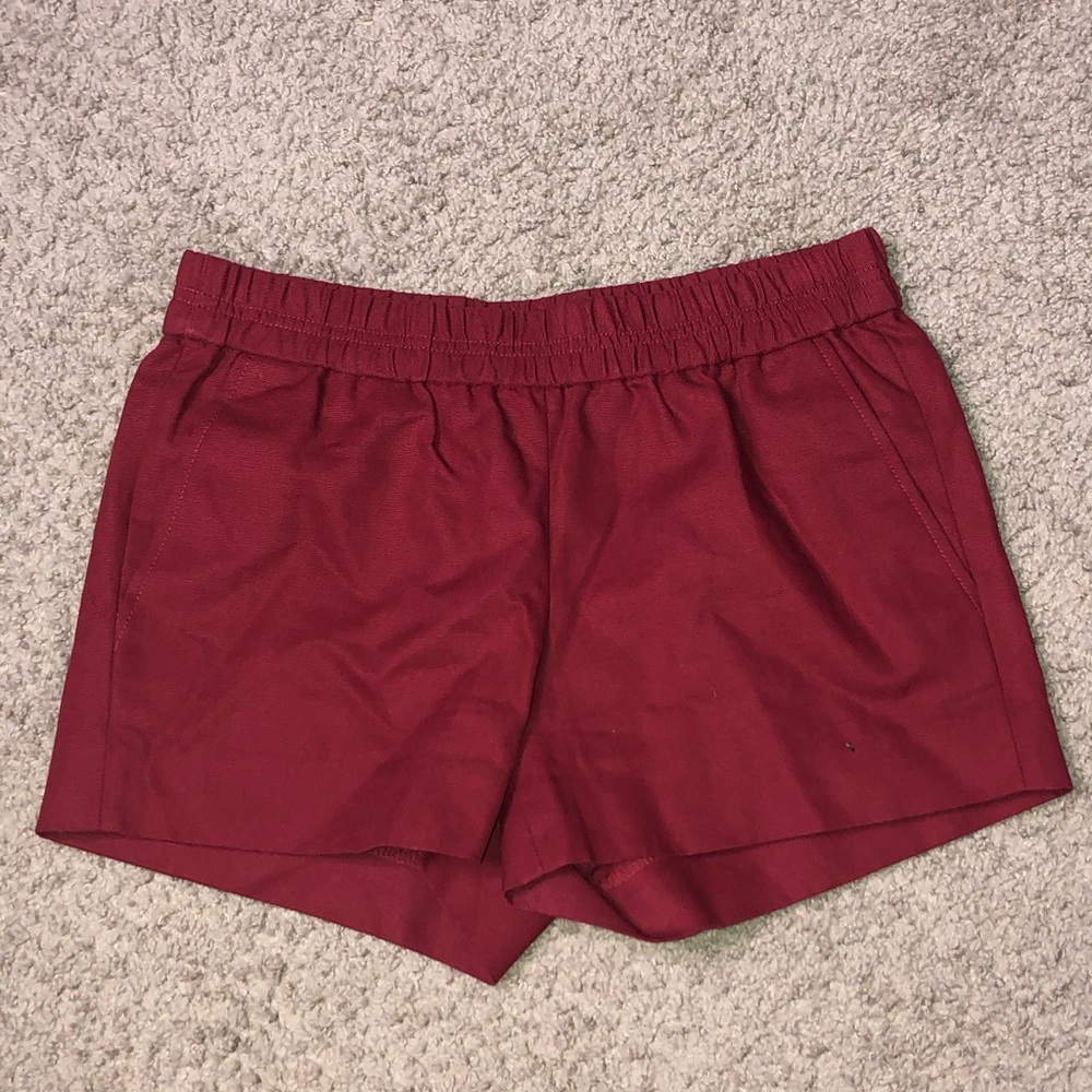 Red J. Crew Shorts